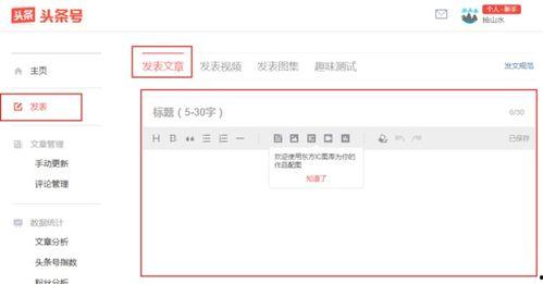 能在头条里发表文章吗,揭秘如何在平台上发表精彩文章